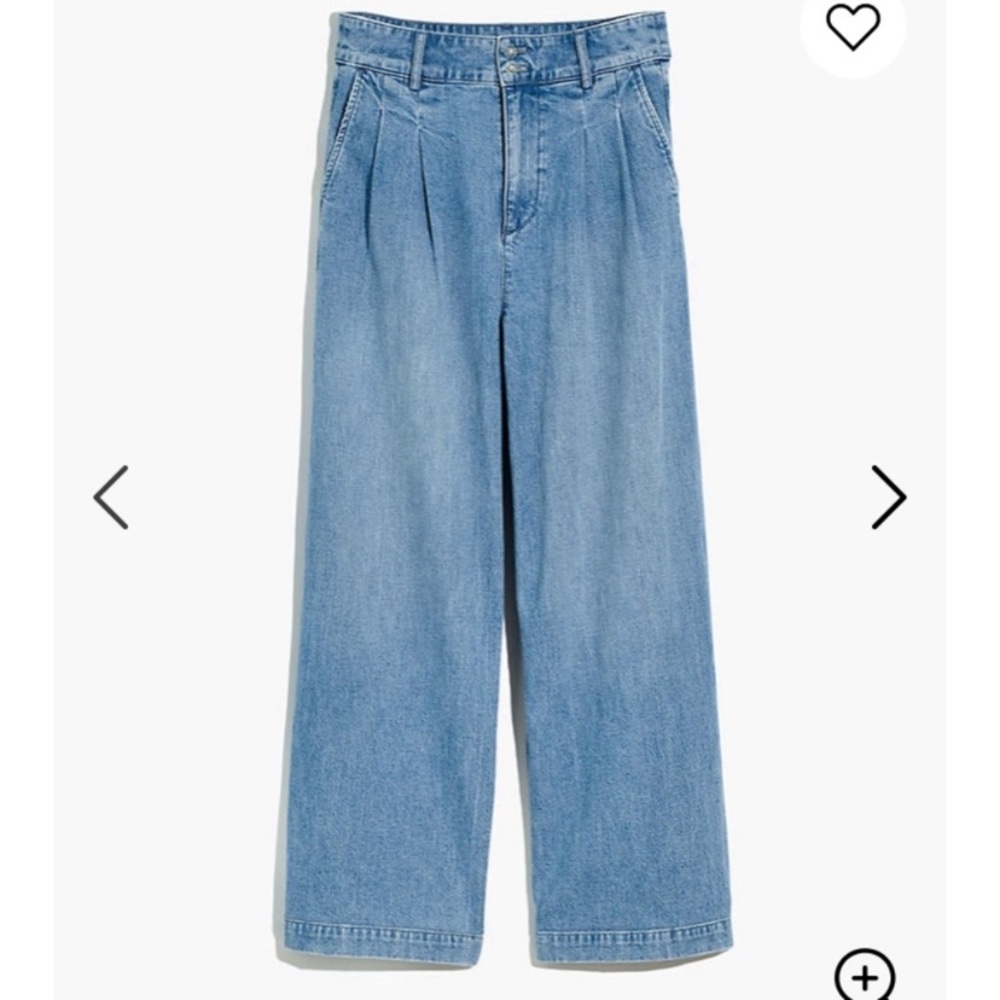 Madewell pleated kimono jeans